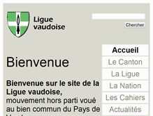 Tablet Screenshot of ligue-vaudoise.ch